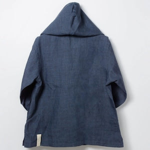 zampuメキシカンパーカー (Leftover fabric Mexican hoodie) -black×blue(plaid)-