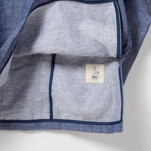 zampuメキシカンパーカー (Leftover fabric Mexican hoodie) -ink blue-