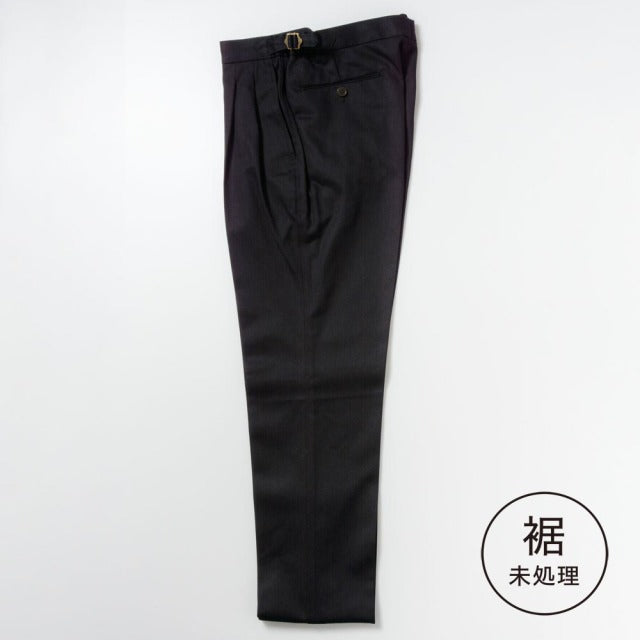 2tuck Regular Model 【BCMG70-80】 Deep Navy Brisbane Moss Cotton100% Twill 裾未処理品 【通年】セットアップ