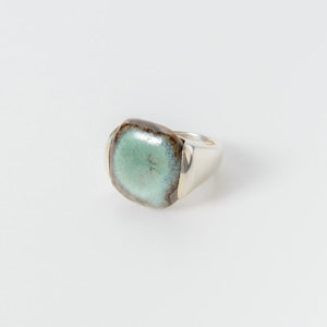 陶器リング (Squared pottery ring)