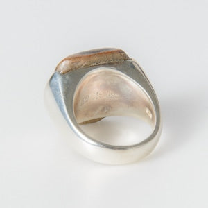 陶器リング (Squared pottery ring)