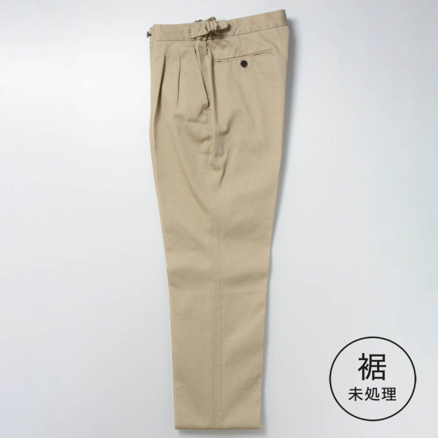 【定番品】2tuck Regular Model 【BCMG51-40】 Beige C100% High Count West Point CottonTwill 裾未処理品 (春秋冬商品)