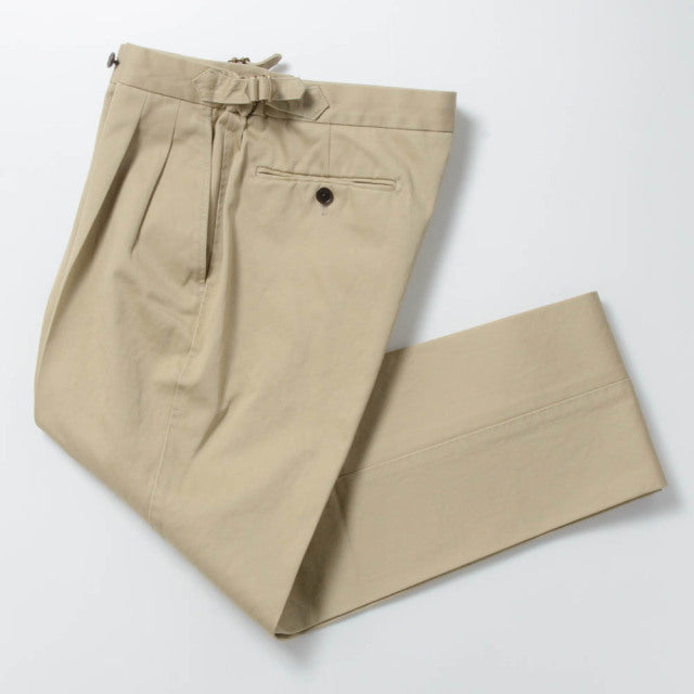 【定番品】2tuck Regular Model 【BCMG51-40】 Beige C100% High Count West Point CottonTwill 裾未処理品 (春秋冬商品)
