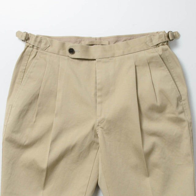 【定番品】2tuck Regular Model 【BCMG51-40】 Beige C100% High Count West Point CottonTwill 裾未処理品 (春秋冬商品)