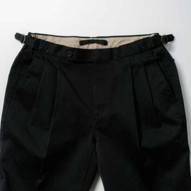 【定番品】2tuck Regular Model 【BCMG51-80】 Black C100% High Count West Point CottonTwill 裾未処理品 (春秋冬商品)