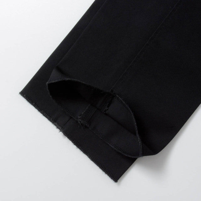 【定番品】2tuck Regular Model 【BCMG51-80】 Black C100% High Count West Point CottonTwill 裾未処理品 (春秋冬商品)