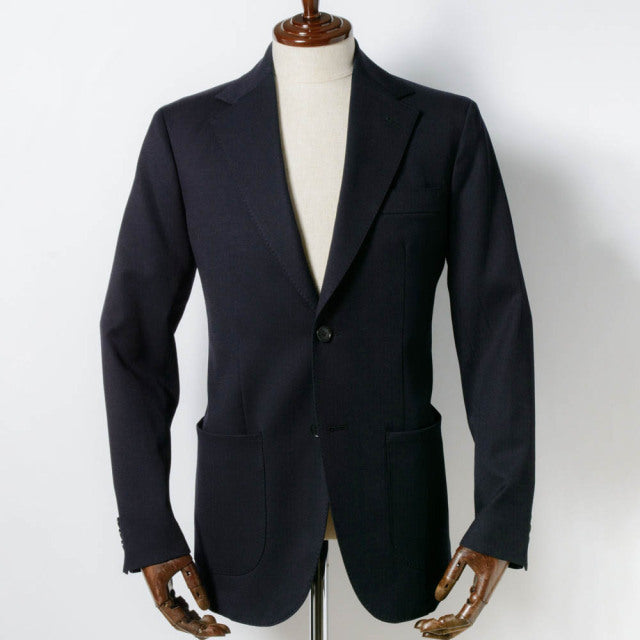 Single 2B jacket 【ABMG16-10】 Navy Wool 100% MARZOTTO HAVANA (春秋冬商品) 【セットアップ対応】