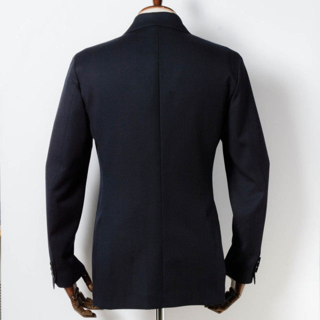 Single 2B jacket 【ABMG16-10】 Navy Wool 100% MARZOTTO HAVANA (春秋冬商品) 【セットアップ対応】
