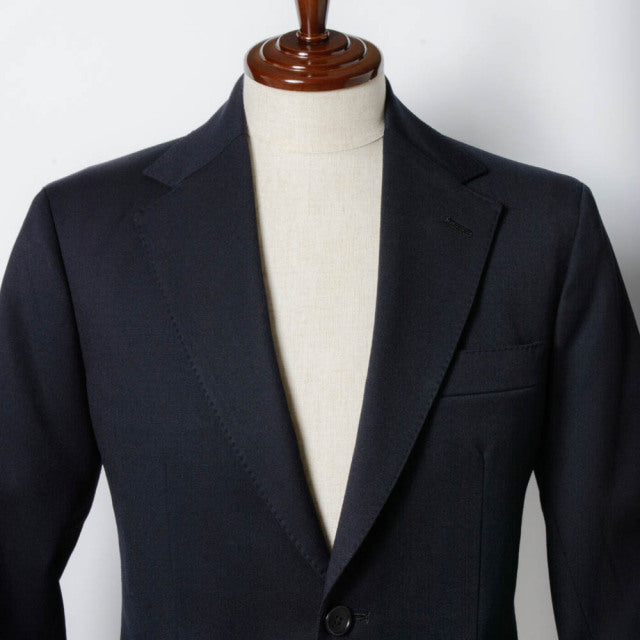 Single 2B jacket 【ABMG16-10】 Navy Wool 100% MARZOTTO HAVANA (春秋冬商品) 【セットアップ対応】