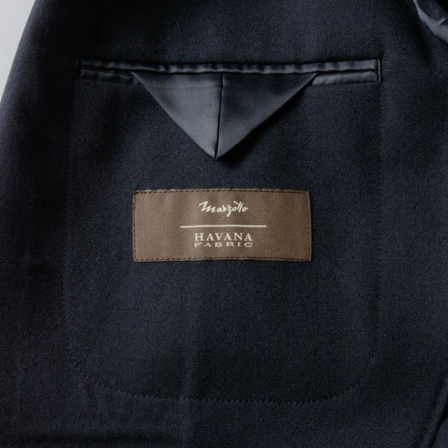 Single 2B jacket 【ABMG16-10】 Navy Wool 100% MARZOTTO HAVANA (春秋冬商品) 【セットアップ対応】