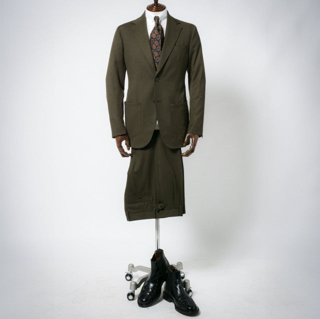 Single 2B jacket 【ABMG16-40】 Brown Wool 100% MARZOTTO HAVANA (春秋冬商品) 【セットアップ対応】