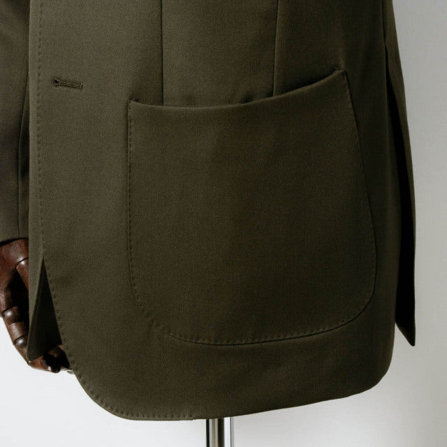 Single 2B jacket 【ABMG16-40】 Brown Wool 100% MARZOTTO HAVANA (春秋冬商品) 【セットアップ対応】