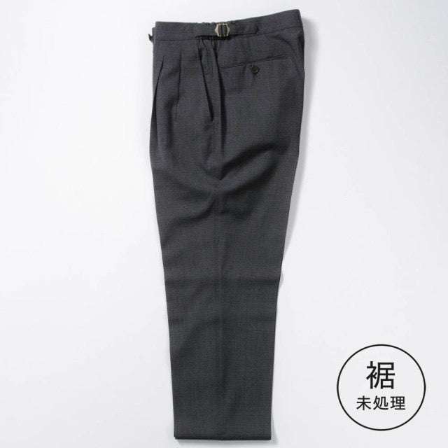 2tuck Regular Model 【BCMG45-80】 C-GRAY W100% TECHWOOL Tropical 裾未処理品 【春夏秋商品】