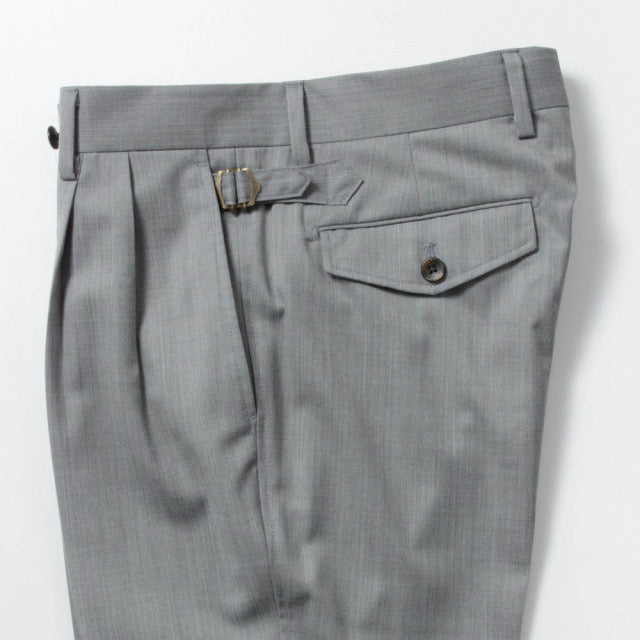 2tuck Belt-Loop Model 【BCMG42-70】 L-GRAY W50%P50% SOLOTEX REPREVE 裾未処理品 【春夏秋商品】