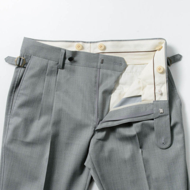 2tuck Belt-Loop Model 【BCMG42-70】 L-GRAY W50%P50% SOLOTEX REPREVE 裾未処理品 【春夏秋商品】