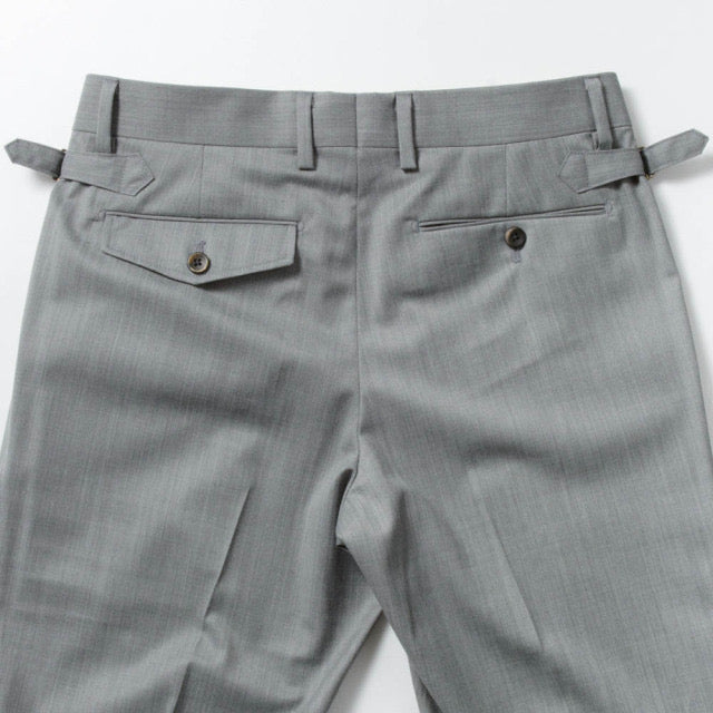 2tuck Belt-Loop Model 【BCMG42-70】 L-GRAY W50%P50% SOLOTEX REPREVE 裾未処理品 【春夏秋商品】