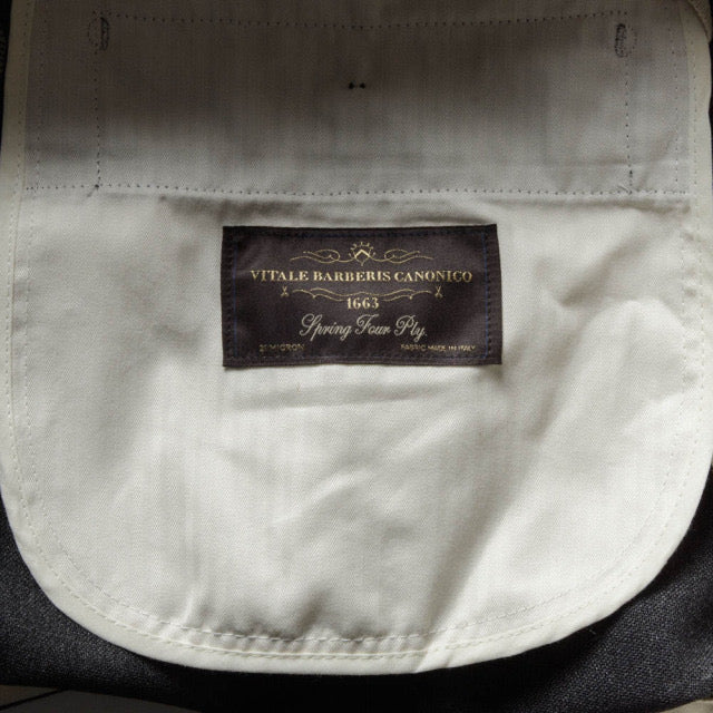 2tuck Belt-Loop Model 【BCMG43-70】 M-GRAY VB CANONICO 4PLY FRESCO W100% 裾未処理品 【春秋商品】