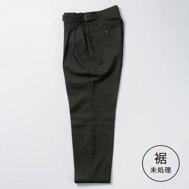 2tuck　Gurkha　Model　【BCMG91-40】　Brown Hounds tooth　W100%　CANONICO 21micron　裾未処理　【春夏秋商品】