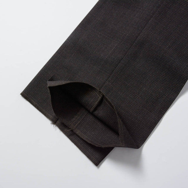2tuck　Gurkha　Model　【BCMG91-40】　Brown Hounds tooth　W100%　CANONICO 21micron　裾未処理　【春夏秋商品】