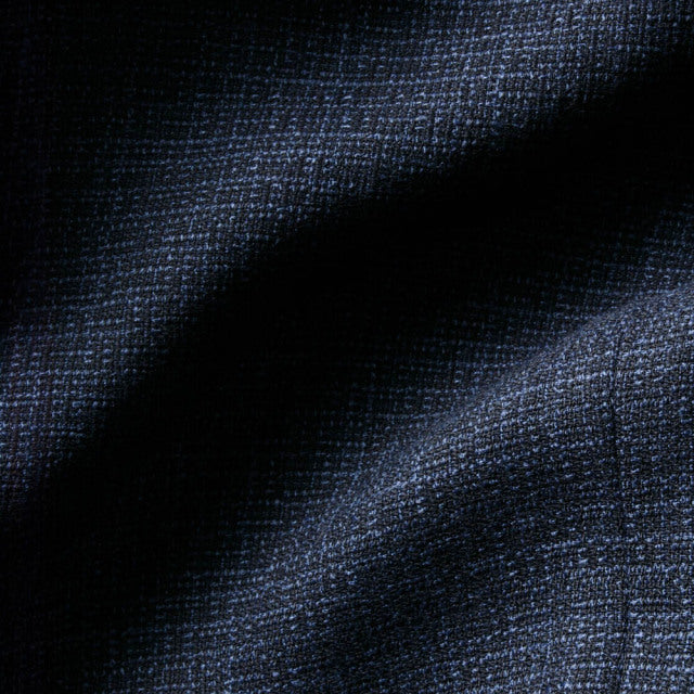 Double breasted jacket　【ABMG14-21】　Italian Fabric Navy Linen mix Hop Sack 【春秋】