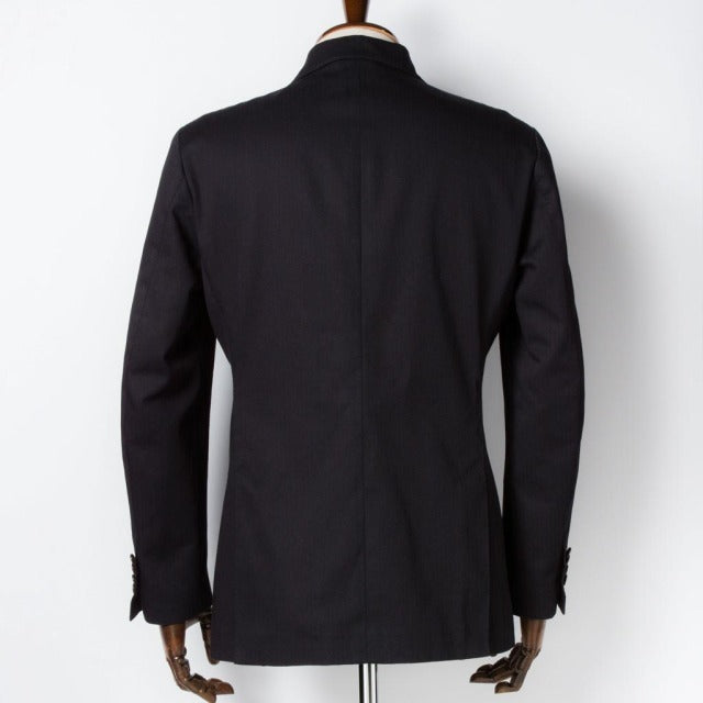 Double breasted jacket　【ABMG15-80】　Deep Navy Brisbane Moss Cotton100% Twill 【通年】　セットアップ　