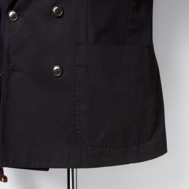 Double breasted jacket　【ABMG15-80】　Deep Navy Brisbane Moss Cotton100% Twill 【通年】　セットアップ　