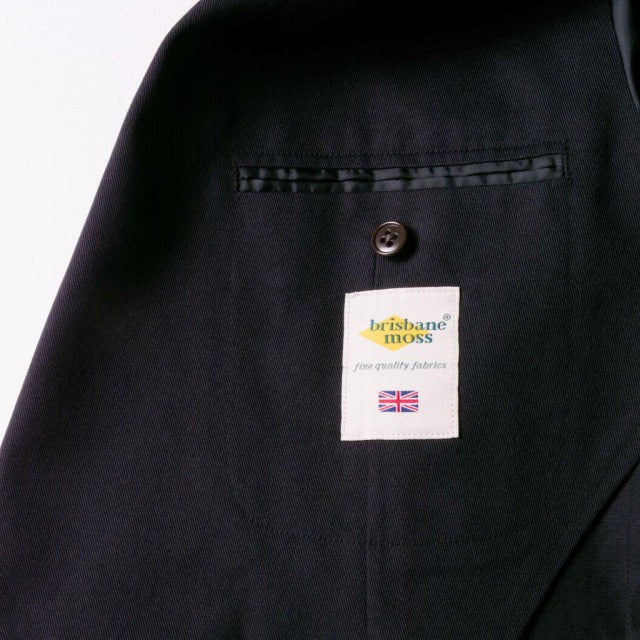 Double breasted jacket　【ABMG15-80】　Deep Navy Brisbane Moss Cotton100% Twill 【通年】　セットアップ　