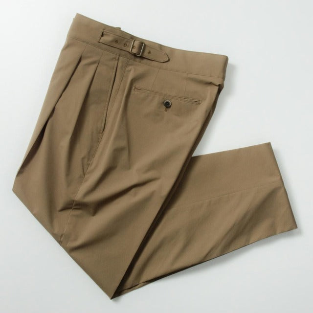 2tuck　Gurkha　Model　【BCMG79-40】　S-Beige SOLOTEX　P100% 2WayStretchTwill　裾未処理　【春夏商品】