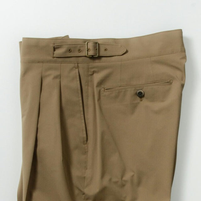 2tuck　Gurkha　Model　【BCMG79-40】　S-Beige SOLOTEX　P100% 2WayStretchTwill　裾未処理　【春夏商品】