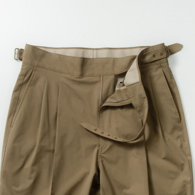 2tuck　Gurkha　Model　【BCMG79-40】　S-Beige SOLOTEX　P100% 2WayStretchTwill　裾未処理　【春夏商品】