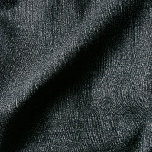 2tuck　Regular Model　【BCMG94-41】　GRAY　tropical check　W100%　 PIACENZA　GLOBE　裾未処理品 【春夏秋商品】