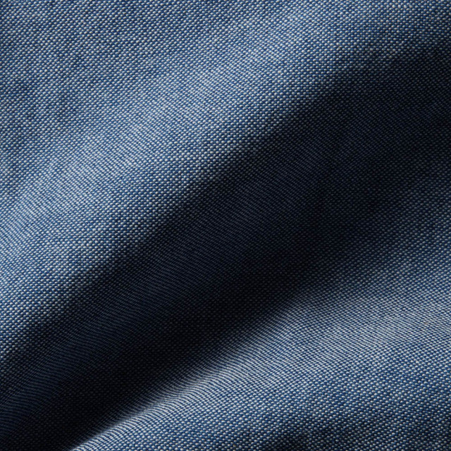ラウンド タブカラー シャツ　Indigo　OX【EAMG11-10】