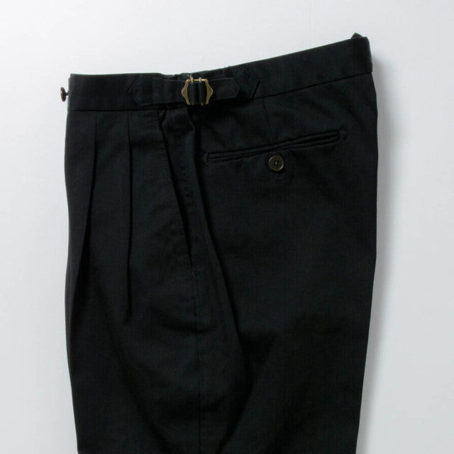 【定番品】2tuck　Regular Model　【BCMG51-80】 Black C100%　High Count West Point CottonTwill　裾未処理品　（春秋冬商品）