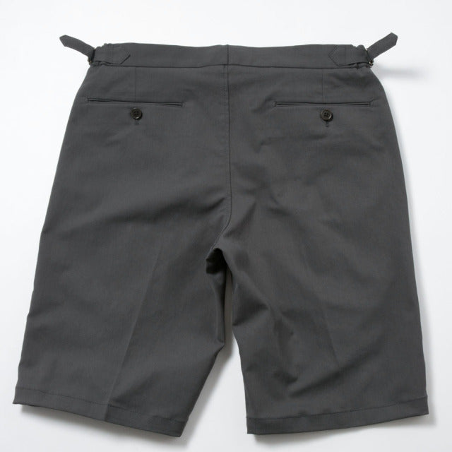 2tuck Bermuda Model　【BCMG28-70】　Gray　P100　Spun Polyester Stretch Twill　【夏商品】