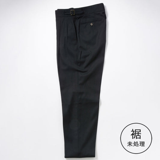 2tuck　Gurkha　Model　【BCMG26-80】　Black 　High Twisted Twill 撥水加工　裾未処理　【梅雨対策　春夏商品】