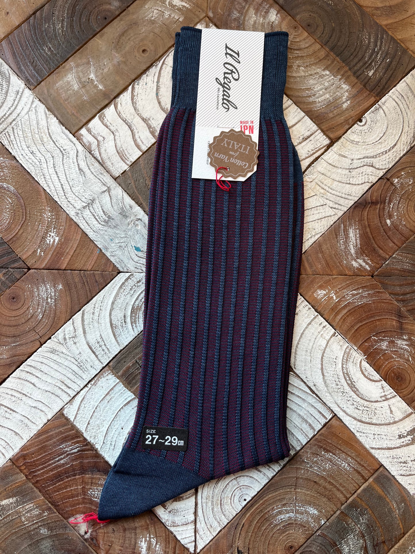 Il Regalo Striped Jacquard Socks