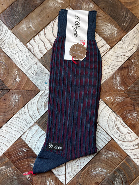 Il Regalo Striped Jacquard Socks