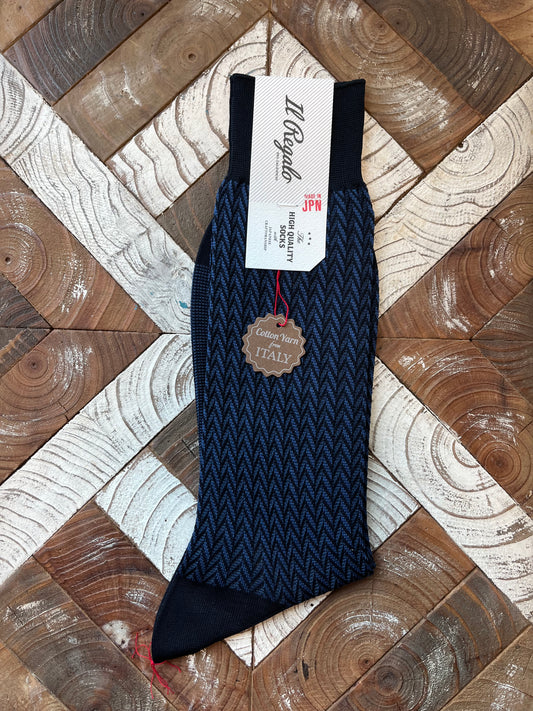 Il Regalo Herringbone socks