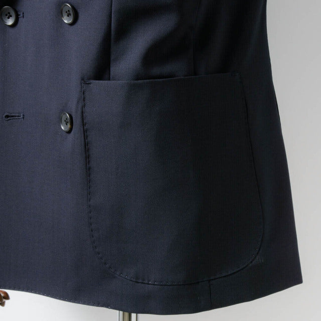 Double breasted jacket　【ABMG14-10】　Mover Original 100双 Navy Tropical Wool 【春夏秋】