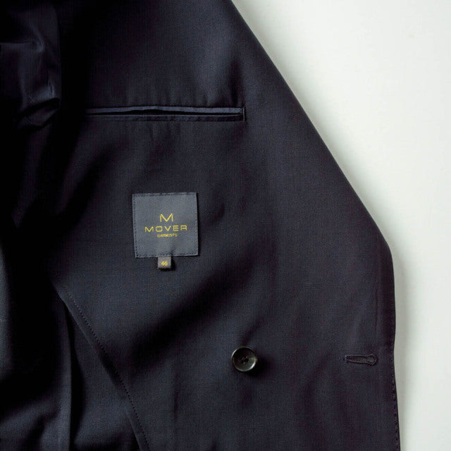 Double breasted jacket　【ABMG14-10】　Mover Original 100双 Navy Tropical Wool 【春夏秋】