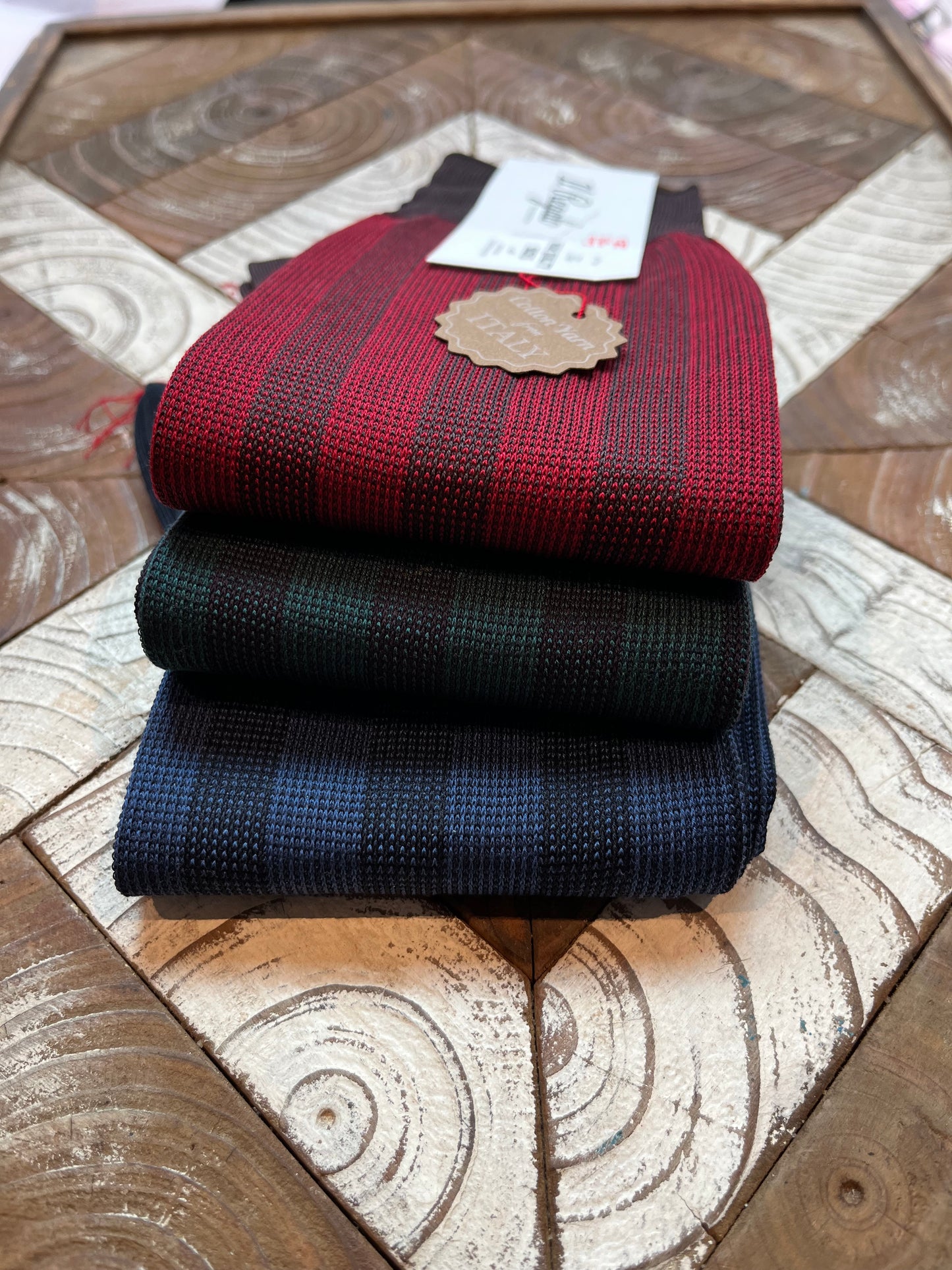 Il Regalo Bold bicolor striped socks