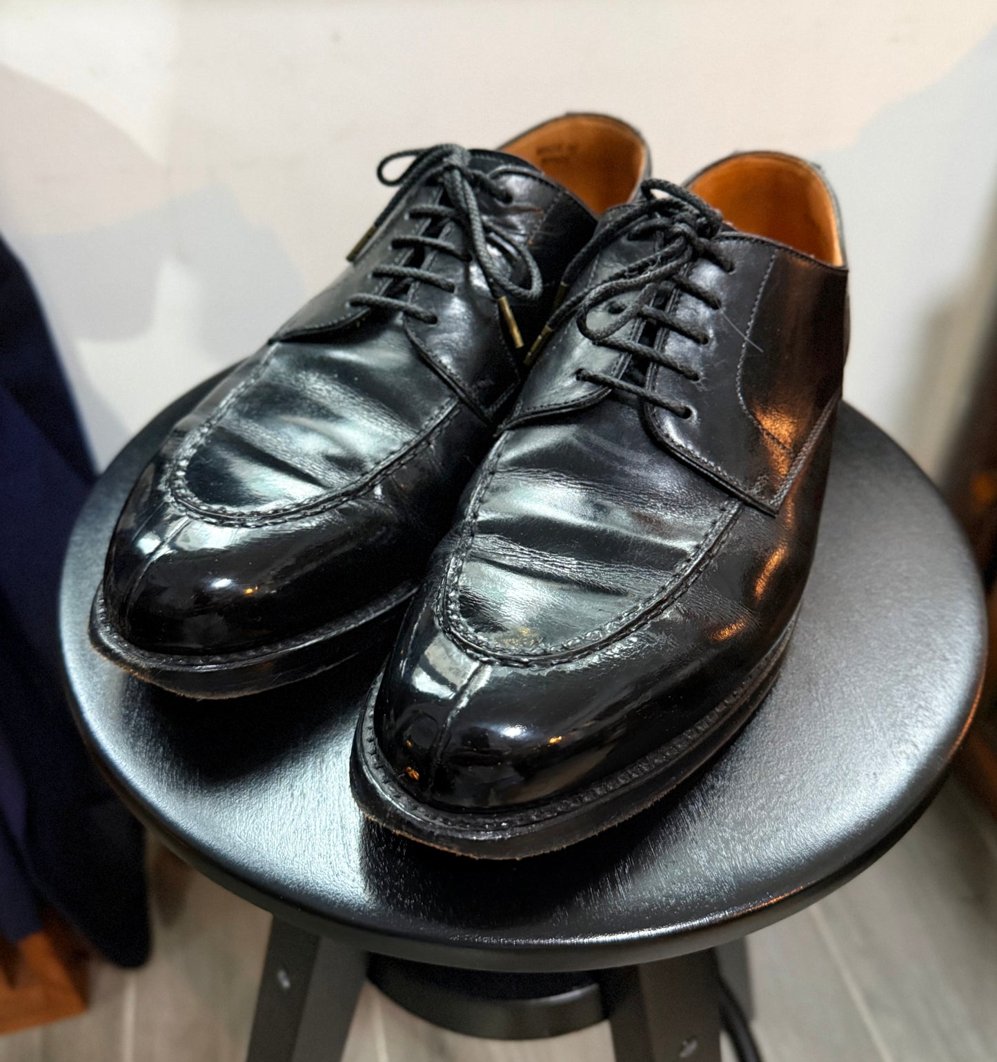 美品 Berwick - U-Tip 4558 - Black SIZE 6