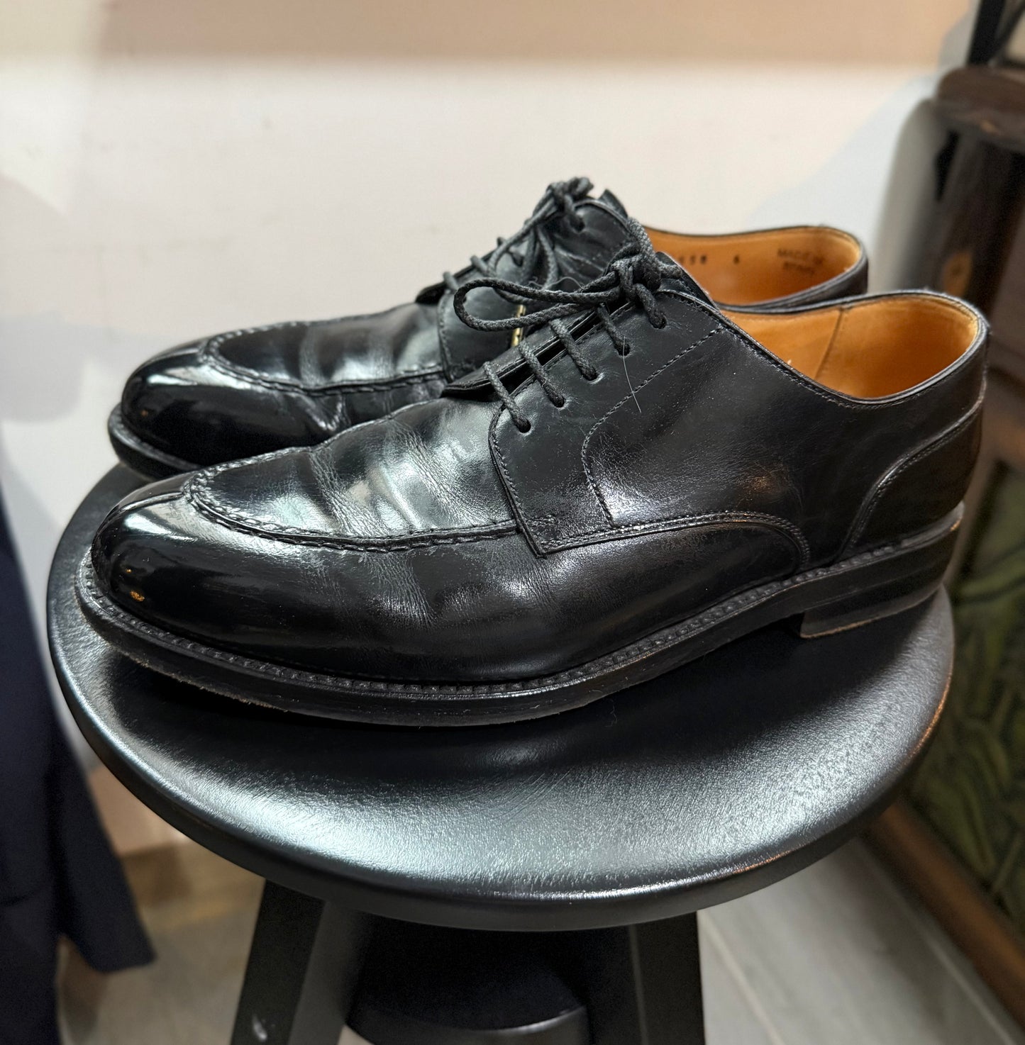 美品 Berwick - U-Tip 4558 - Black SIZE 6