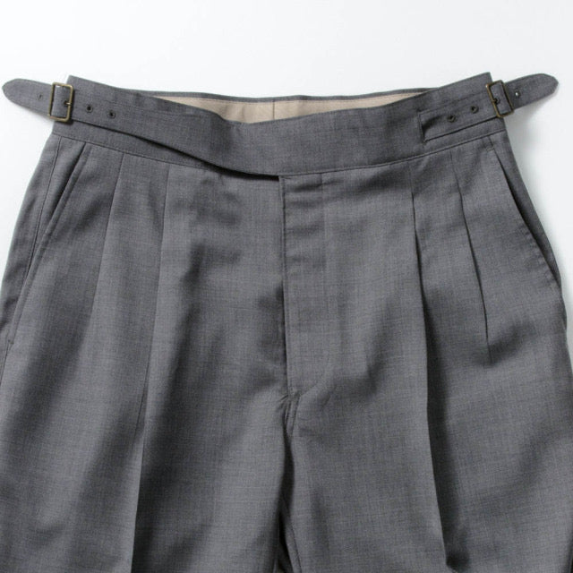 2tuck　Gurkha　Model　【BCMG41-70】　 M-GRAY　W100%　REDA ACTIVE Tropical　 裾未処理　【春夏秋商品】