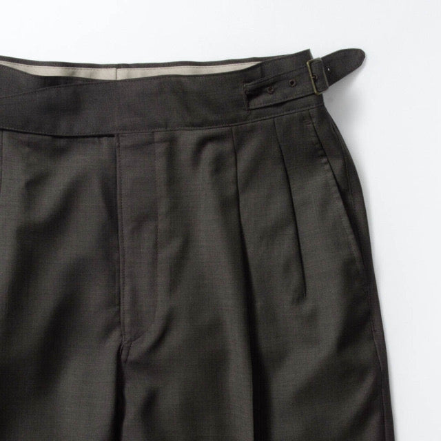 2tuck　Gurkha　Model　【BCMG41-40】　 BROWN　W100%　REDA ACTIVE Tropical　 裾未処理　【春夏秋商品】