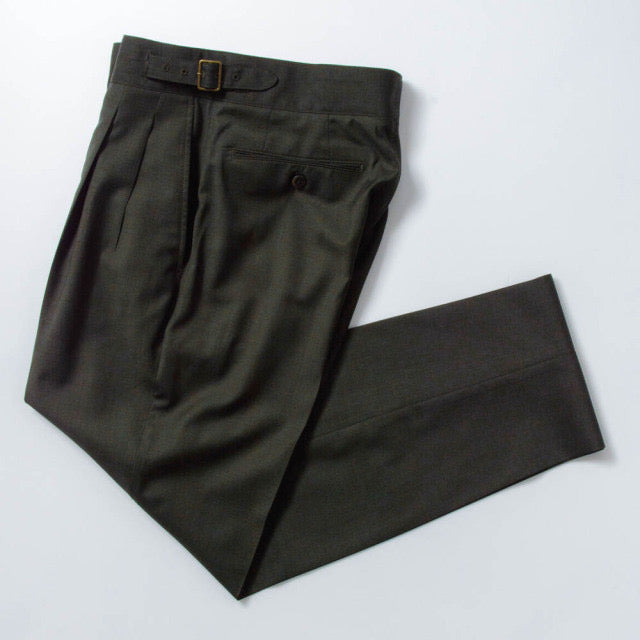 2tuck　Gurkha　Model　【BCMG41-20】　 MOSS GREEN　W100%　REDA ACTIVE Tropical　 裾未処理　【春夏秋商品】