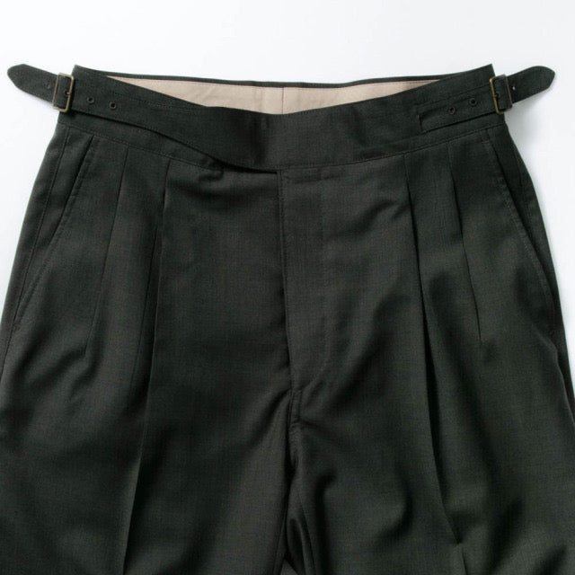 2tuck　Gurkha　Model　【BCMG41-20】　 MOSS GREEN　W100%　REDA ACTIVE Tropical　 裾未処理　【春夏秋商品】