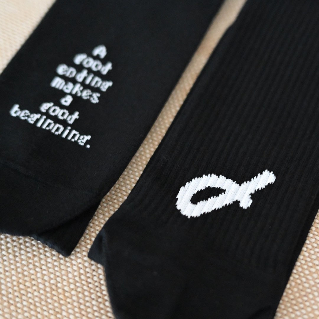 Good ending SOCKS 1P（1足）Black