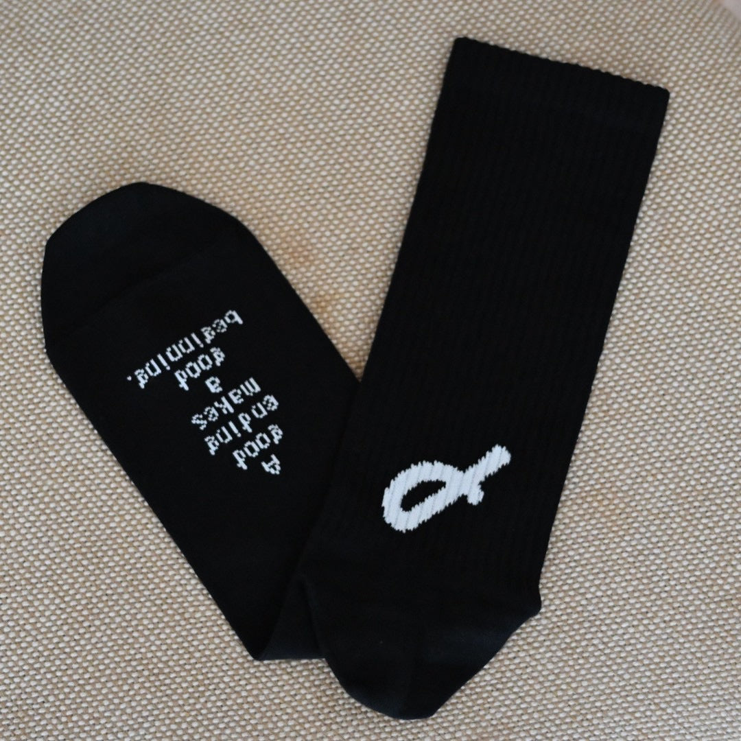 Good ending SOCKS 1P（1足）Black